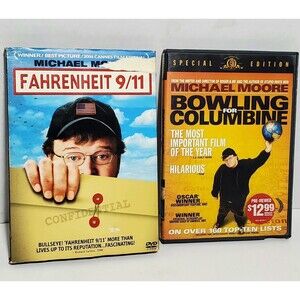 Michael Moore DVD Lot | Bowling for Columbine + Fahrenheit 9/11 | Tested